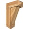 Ekena Millwork Traditional Arts and Crafts Rough Sawn Bracket w/ Offset Brace, Western Red Cedar, 8"W x 20"D x 28"H BKT0806X20X28TRA03RWR - alternate 1